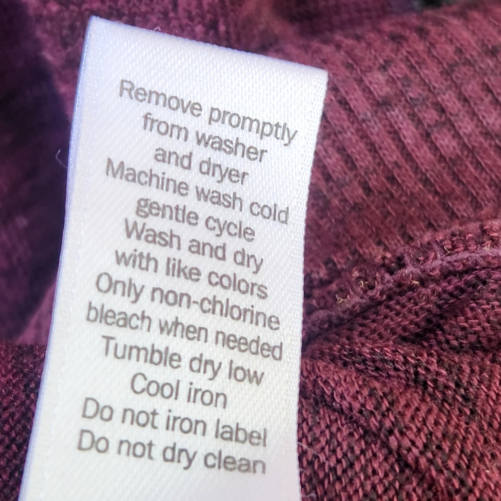 ATHLETA Women's Sport It Sweater Dress Medium Cowl Neck Burgundy Comfort - Picture 10 of 13